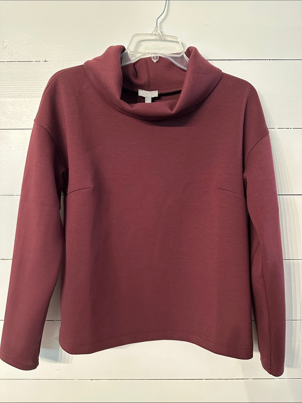Talbots Women's Cowl Neck Sweater - Burgundy